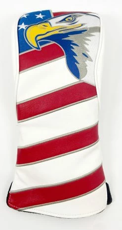 Unbranded Bald Eagle USA Flag DRIVER HEADCOVER Club Wood Fits Callaway Taylormade NEW
