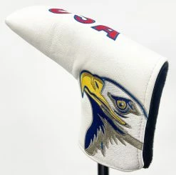 Unbranded Bald Eagle USA Flag PUTTER HEADCOVER Blade Fits Odyssey Scotty Cameron NEW
