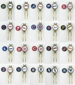 Team Golf MLB Golf Divot Repair Tool Bronze Beltclip W/ Ballmark PICK YOUR TEAM